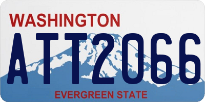 WA license plate ATT2066