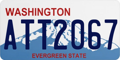 WA license plate ATT2067