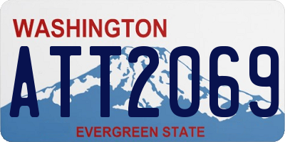 WA license plate ATT2069