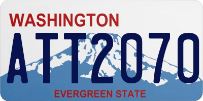 WA license plate ATT2070