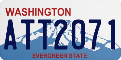 WA license plate ATT2071