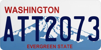 WA license plate ATT2073