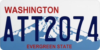 WA license plate ATT2074