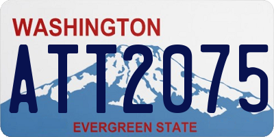 WA license plate ATT2075