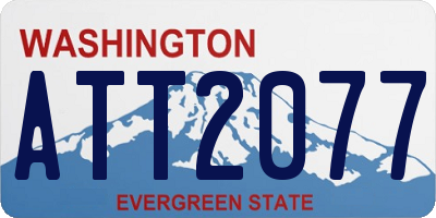WA license plate ATT2077