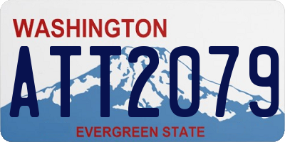 WA license plate ATT2079