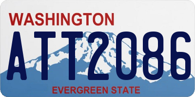 WA license plate ATT2086