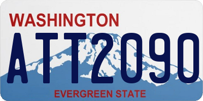 WA license plate ATT2090