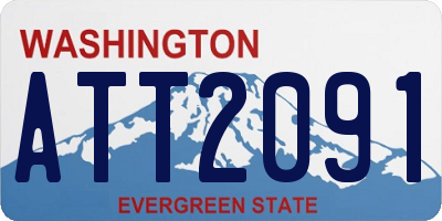 WA license plate ATT2091