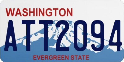 WA license plate ATT2094