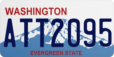 WA license plate ATT2095
