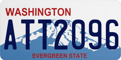 WA license plate ATT2096