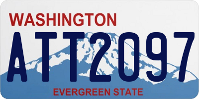 WA license plate ATT2097