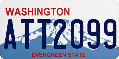 WA license plate ATT2099