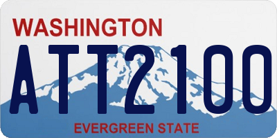 WA license plate ATT2100