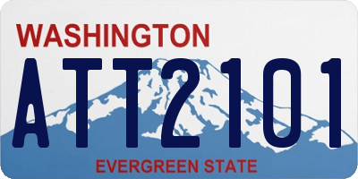 WA license plate ATT2101