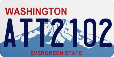 WA license plate ATT2102