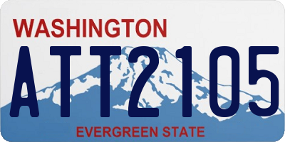 WA license plate ATT2105