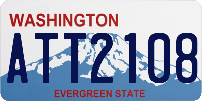 WA license plate ATT2108