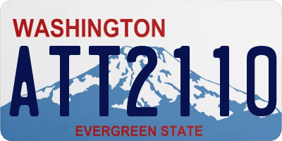 WA license plate ATT2110