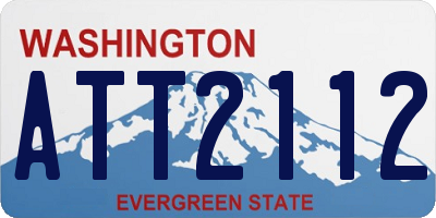 WA license plate ATT2112