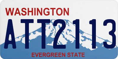 WA license plate ATT2113