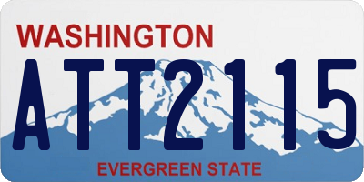 WA license plate ATT2115