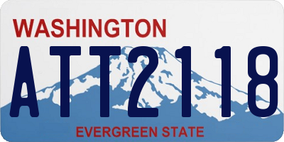 WA license plate ATT2118