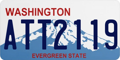 WA license plate ATT2119