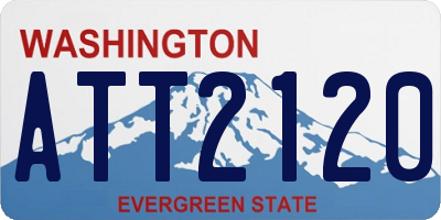 WA license plate ATT2120