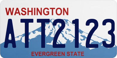 WA license plate ATT2123