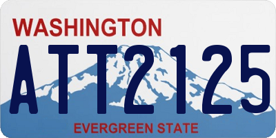 WA license plate ATT2125