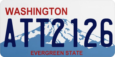 WA license plate ATT2126
