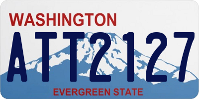 WA license plate ATT2127