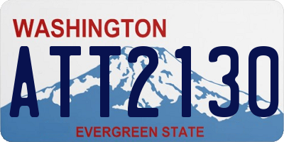 WA license plate ATT2130