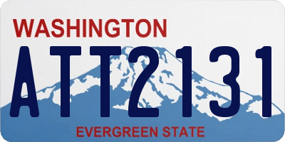 WA license plate ATT2131