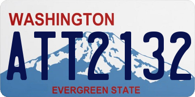 WA license plate ATT2132