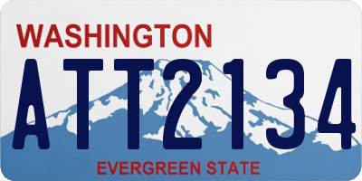 WA license plate ATT2134