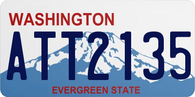 WA license plate ATT2135