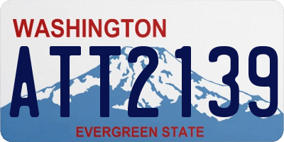 WA license plate ATT2139