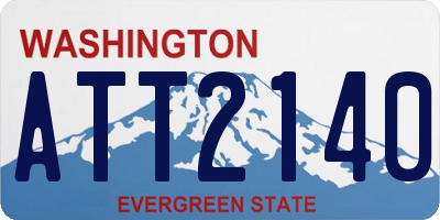 WA license plate ATT2140