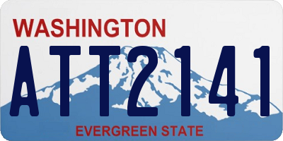WA license plate ATT2141