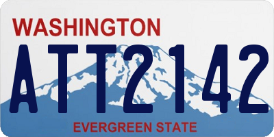 WA license plate ATT2142