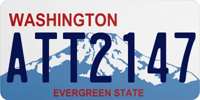 WA license plate ATT2147