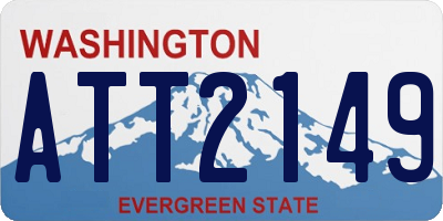WA license plate ATT2149