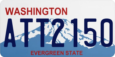 WA license plate ATT2150