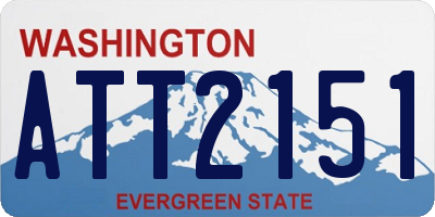 WA license plate ATT2151