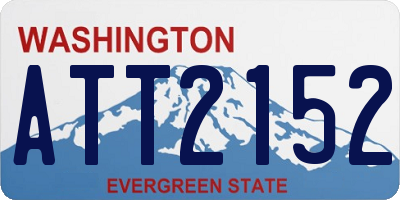 WA license plate ATT2152
