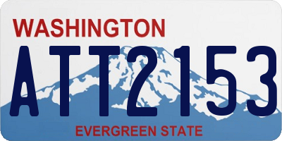 WA license plate ATT2153
