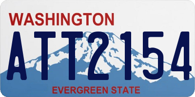 WA license plate ATT2154